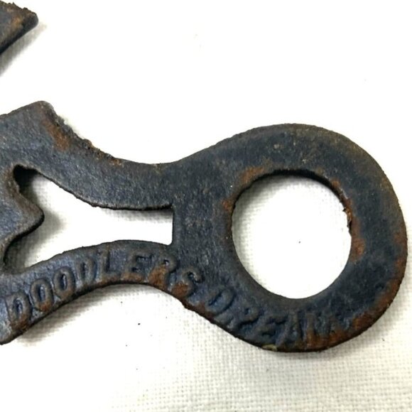 Vtg Virginia Metal Crafters Cast Iron Footed Trivet Doodlers Dream 9-18 Black - Picture 4 of 5